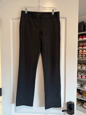 BCBGMAXAZRIA Black Straight Leg Women's Dress Pant | Size 02